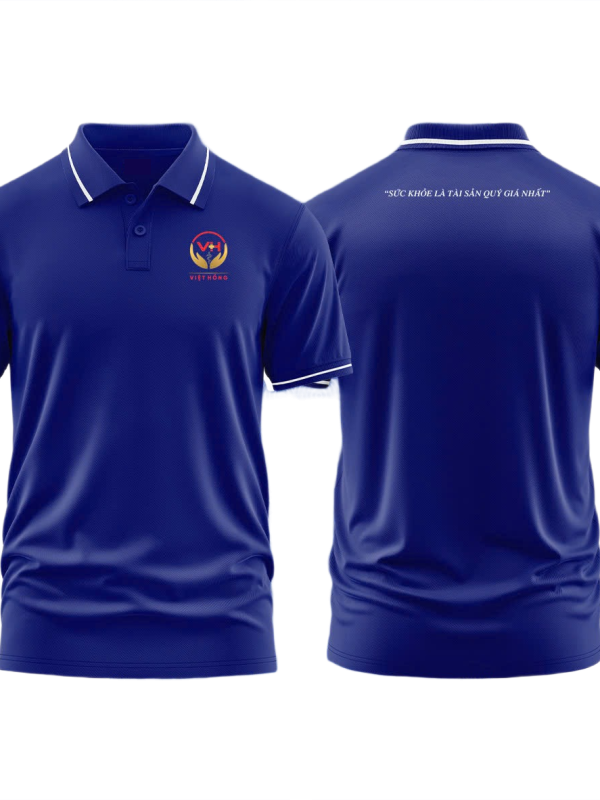 Áo thun đồng phục Polo Y Tế Việt Hồng