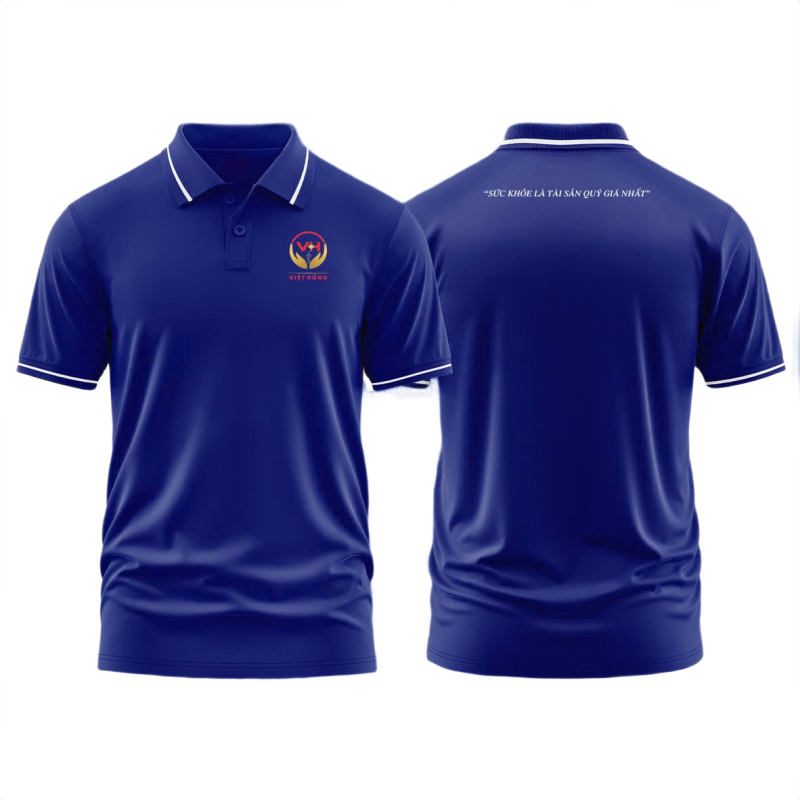 Áo thun đồng phục Polo Y Tế Việt Hồng