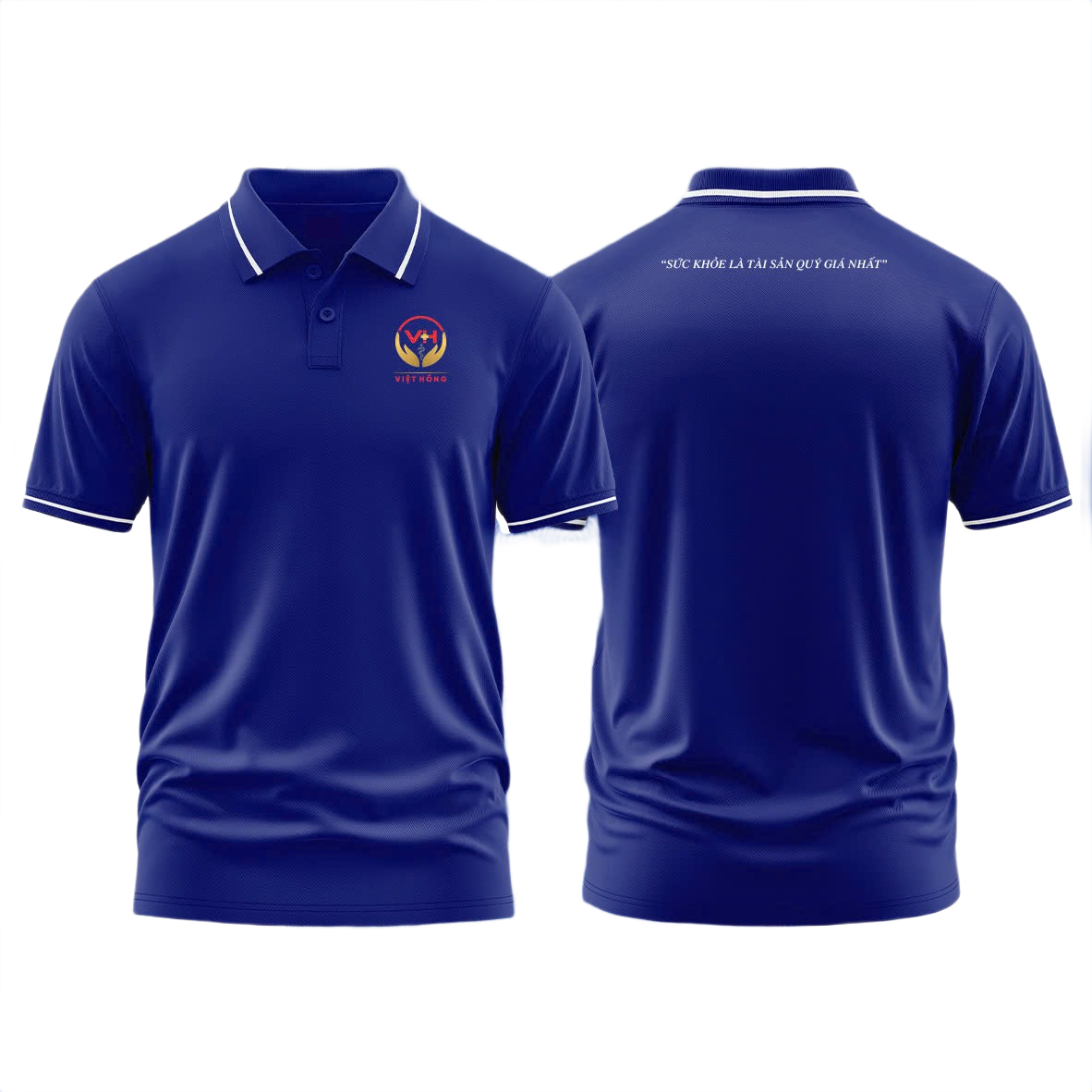Áo thun đồng phục Polo Y Tế Việt Hồng