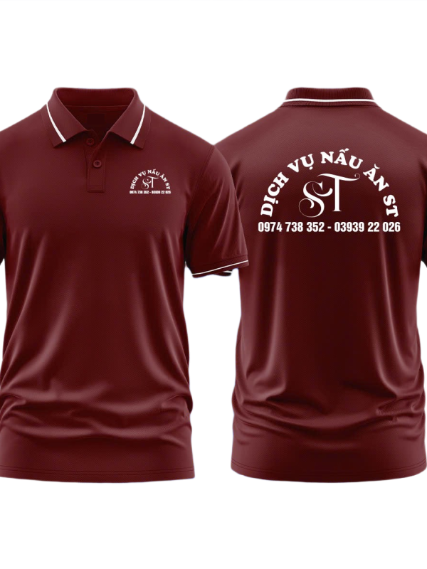 Áo thun đồng phục Polo Dịch Vụ Nấu Ăn ST