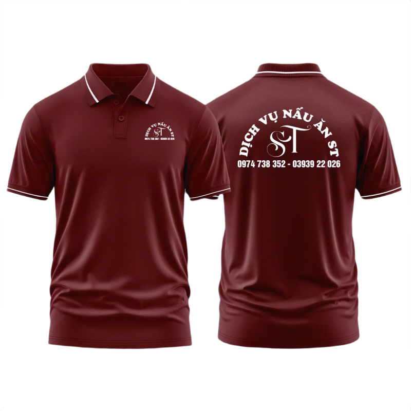 Áo thun đồng phục Polo Dịch Vụ Nấu Ăn ST