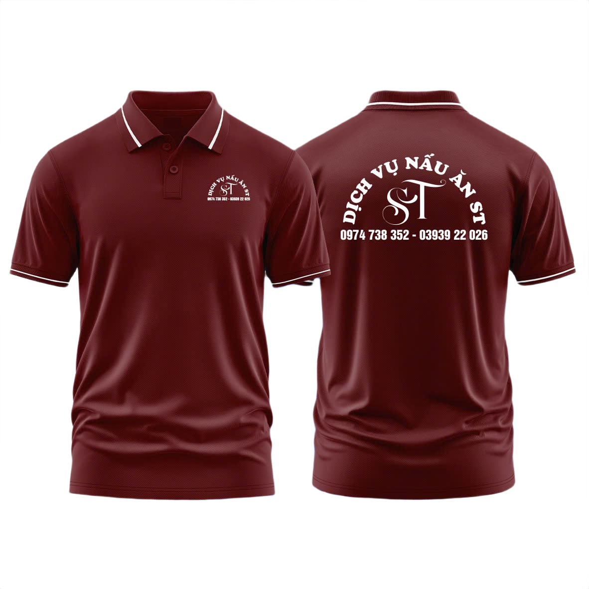 Áo thun đồng phục Polo Dịch Vụ Nấu Ăn ST