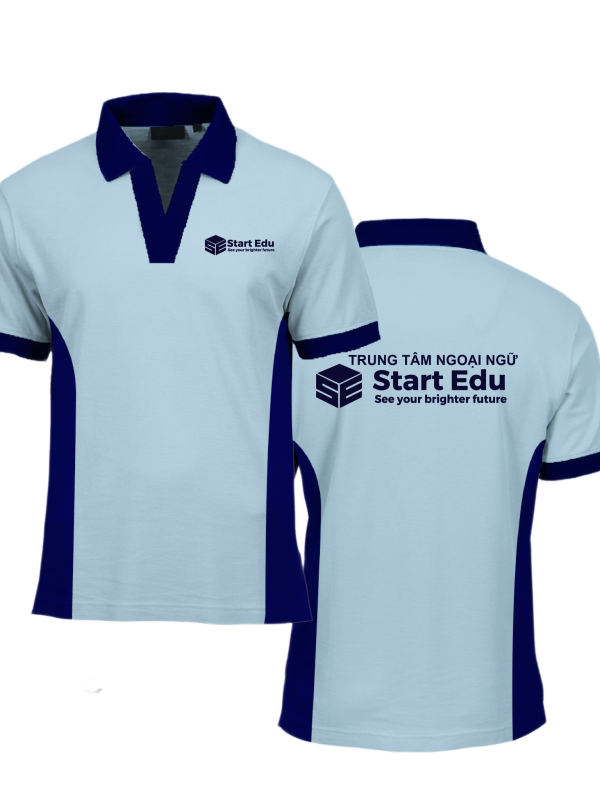 Áo thun đồng phục Polo Trung Tâm Ngoại Ngữ Start Edu