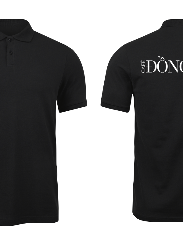 Áo thun đồng phục Polo Café Đồng Quê Đen