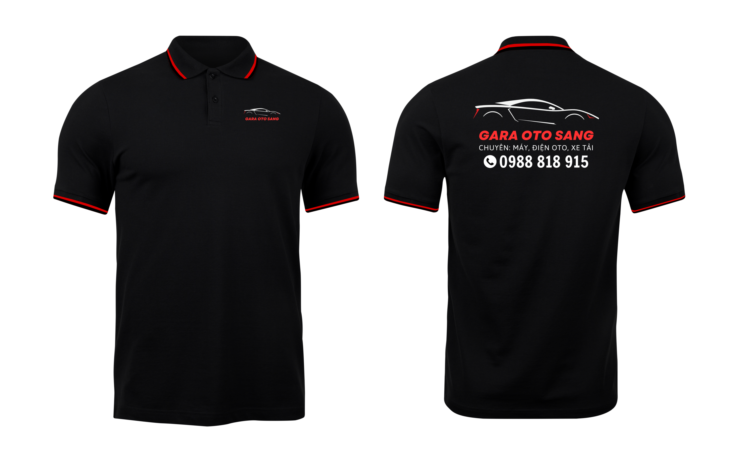 Áo thun đồng phục Polo Garage Oto Sang