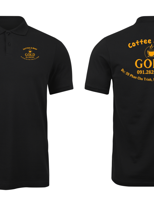 Áo thun đồng phục Polo Gold Coffee And Beer