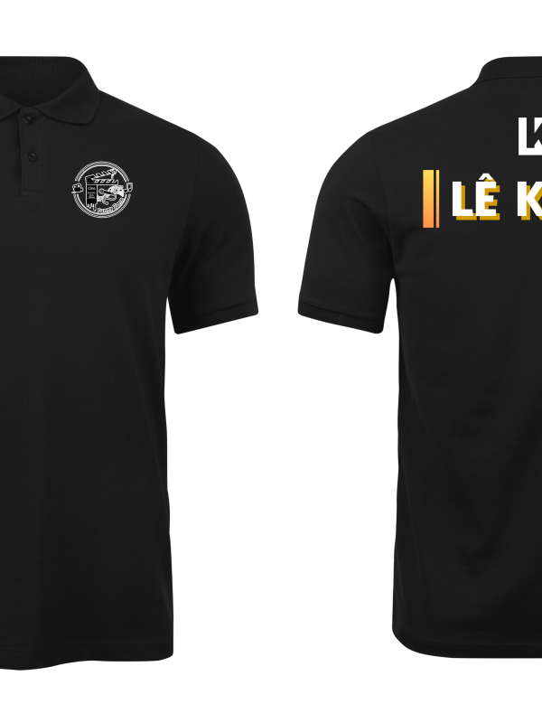 Áo thun đồng phục Polo Lê Khải Đen