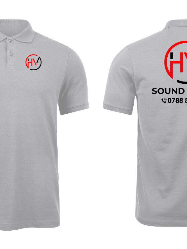 Áo thun đồng phục Polo Âm Thanh Ánh Sáng Hữu Vinh Xám