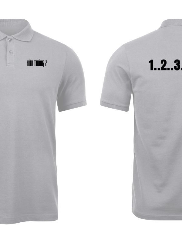 Áo thun đồng phục Polo Trại Heo Hữu Thắng 2 Xám