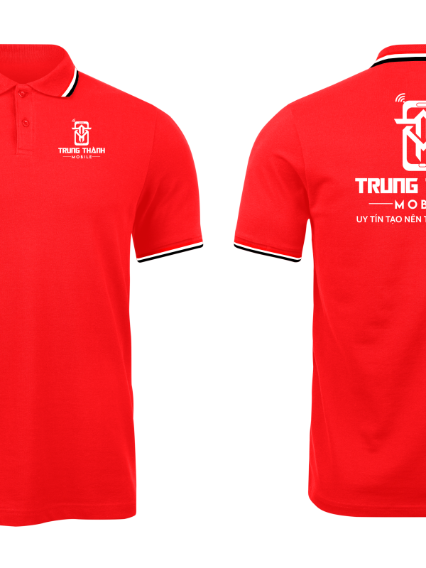 Áo thun đồng phục Polo Trung Thành Mobile Đỏ