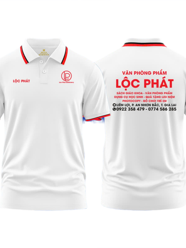 Áo thun đồng phục Polo Văn Phòng Phẩm Lộc Phát