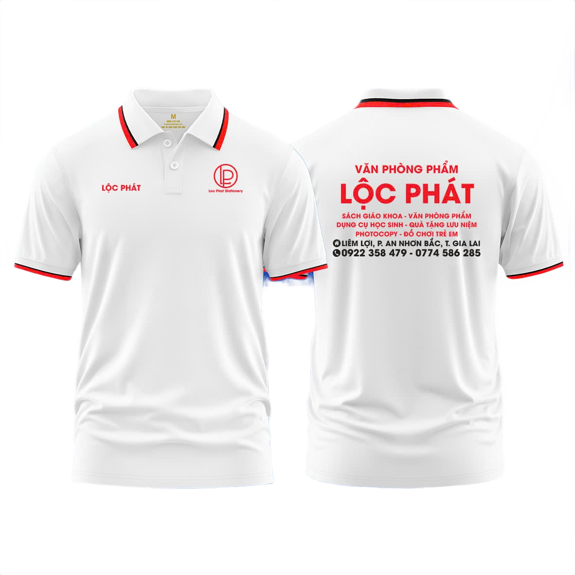 Áo thun đồng phục Polo Văn Phòng Phẩm Lộc Phát