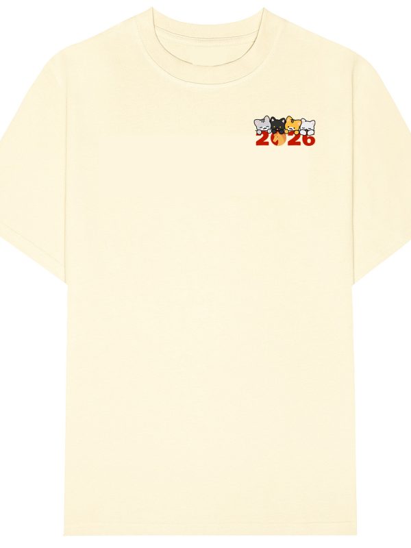 Áo thun đồng phục công ty cổ tròn Tết 2026 Màu Be