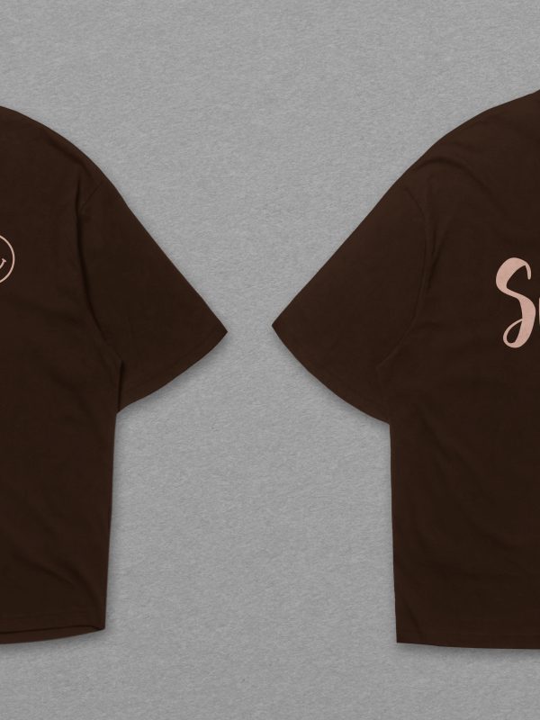 Áo thun đồng phục công ty cổ tròn Áo Gia Đình Chữ Smile