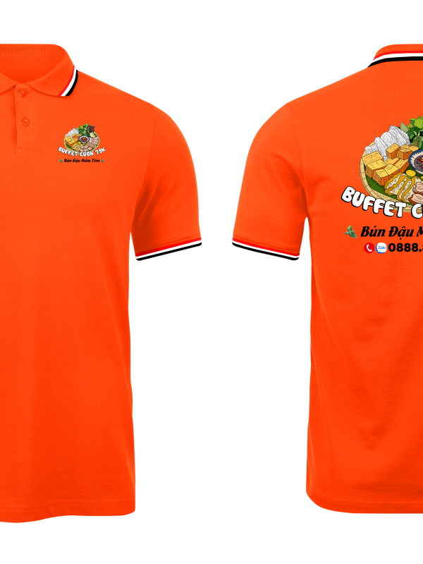 Áo thun đồng phục Polo Buffet Cuốn 79k
