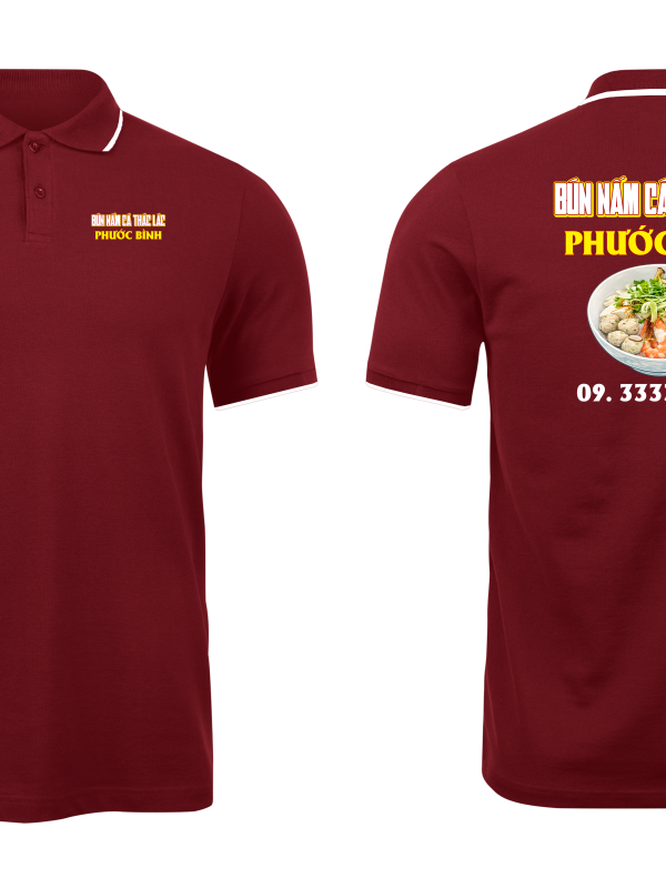 Áo thun đồng phục Polo Bún Nấm Cá Thác Lác Phước Bình