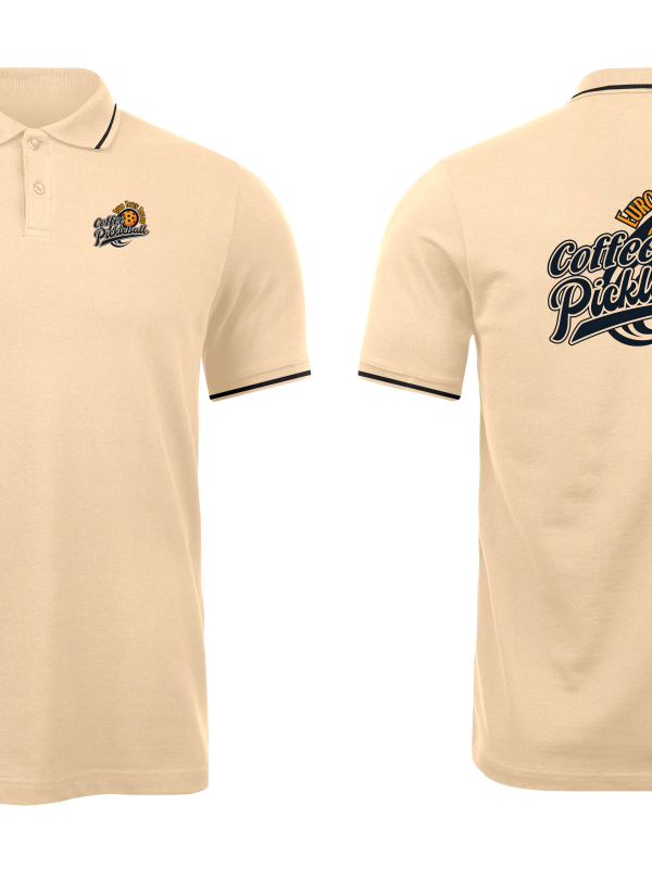 Áo thun đồng phục Polo Café Pickleball Euro Town Saigon Màu Be