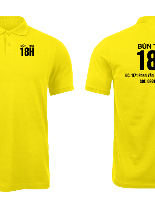 Áo thun đồng phục Polo Bún Thái 18H