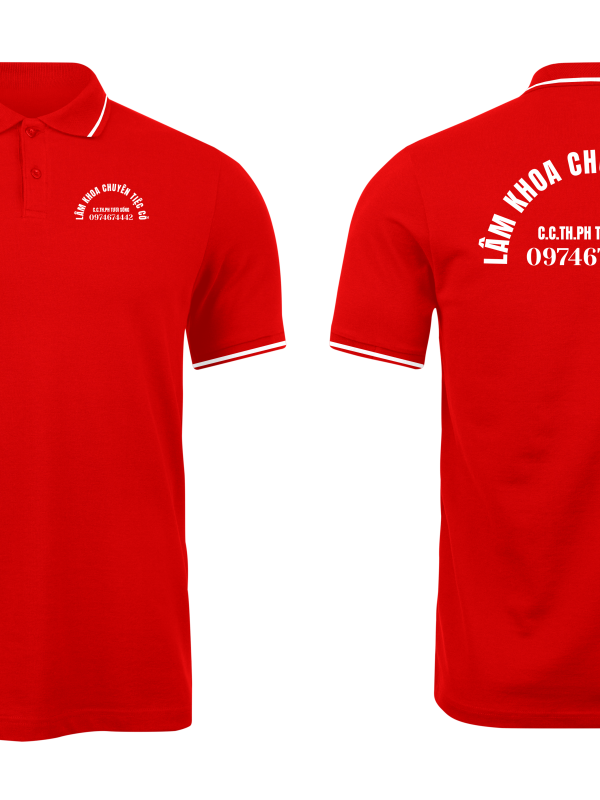 Áo thun đồng phục Polo Lâm Khoa Chuyên Tiệc Cỗ