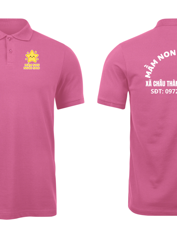 Áo thun đồng phục Polo Trường Mầm Non Ngôi sao