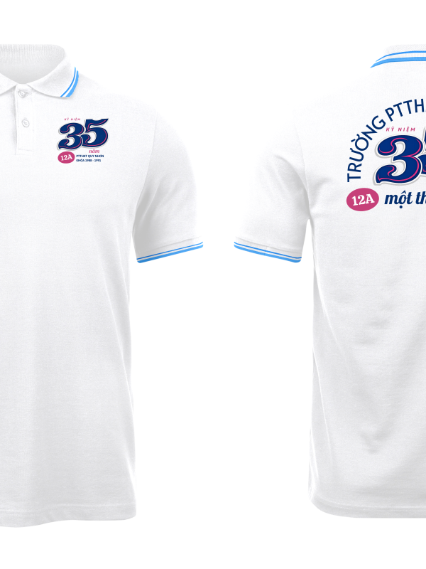 Áo thun đồng phục Polo 35 Năm Trở Về THPT Quy Nhơn
