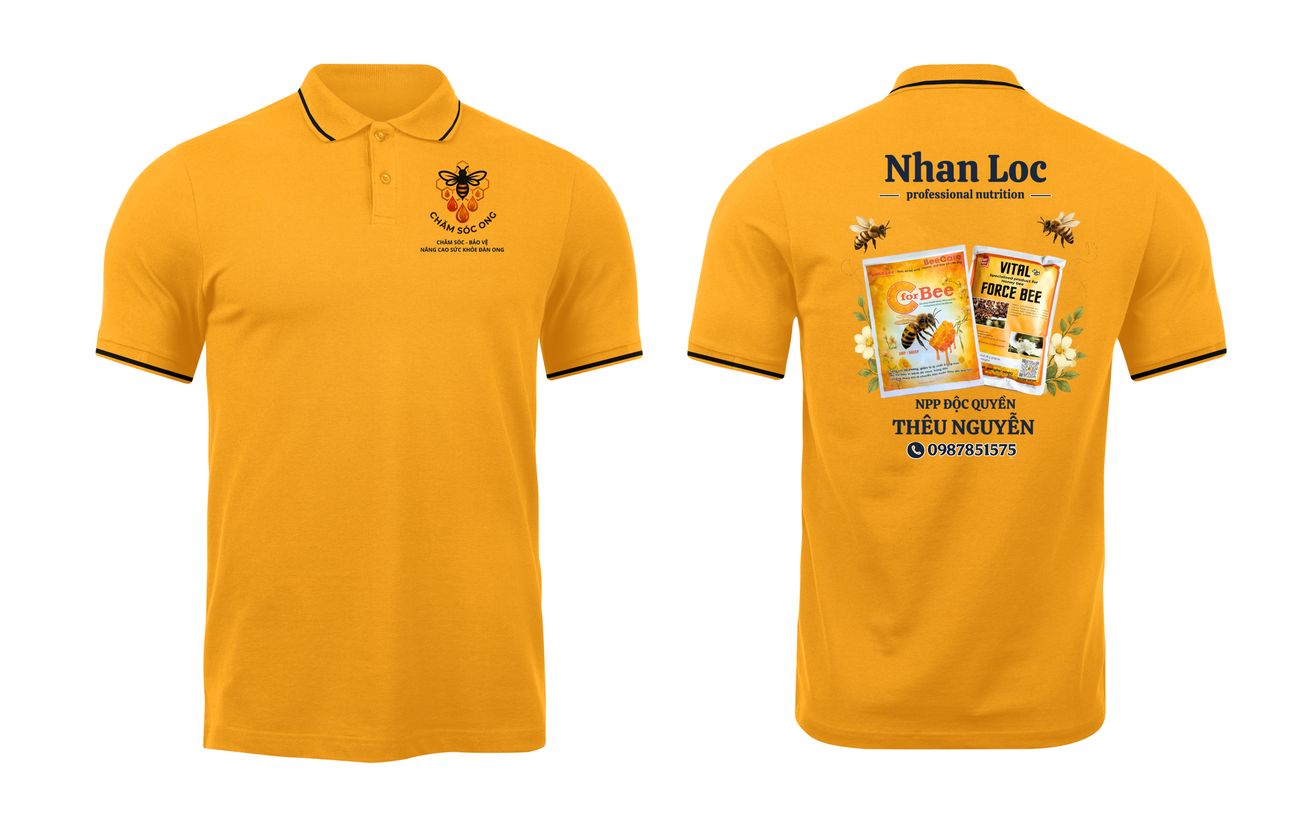 Áo thun đồng phục Polo Chăm Sóc Ong
