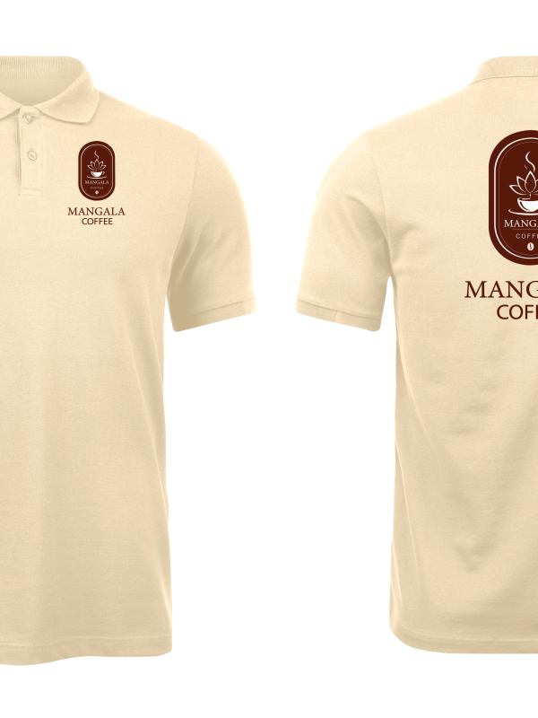 Áo thun đồng phục Polo Mangala Coffee Màu Be