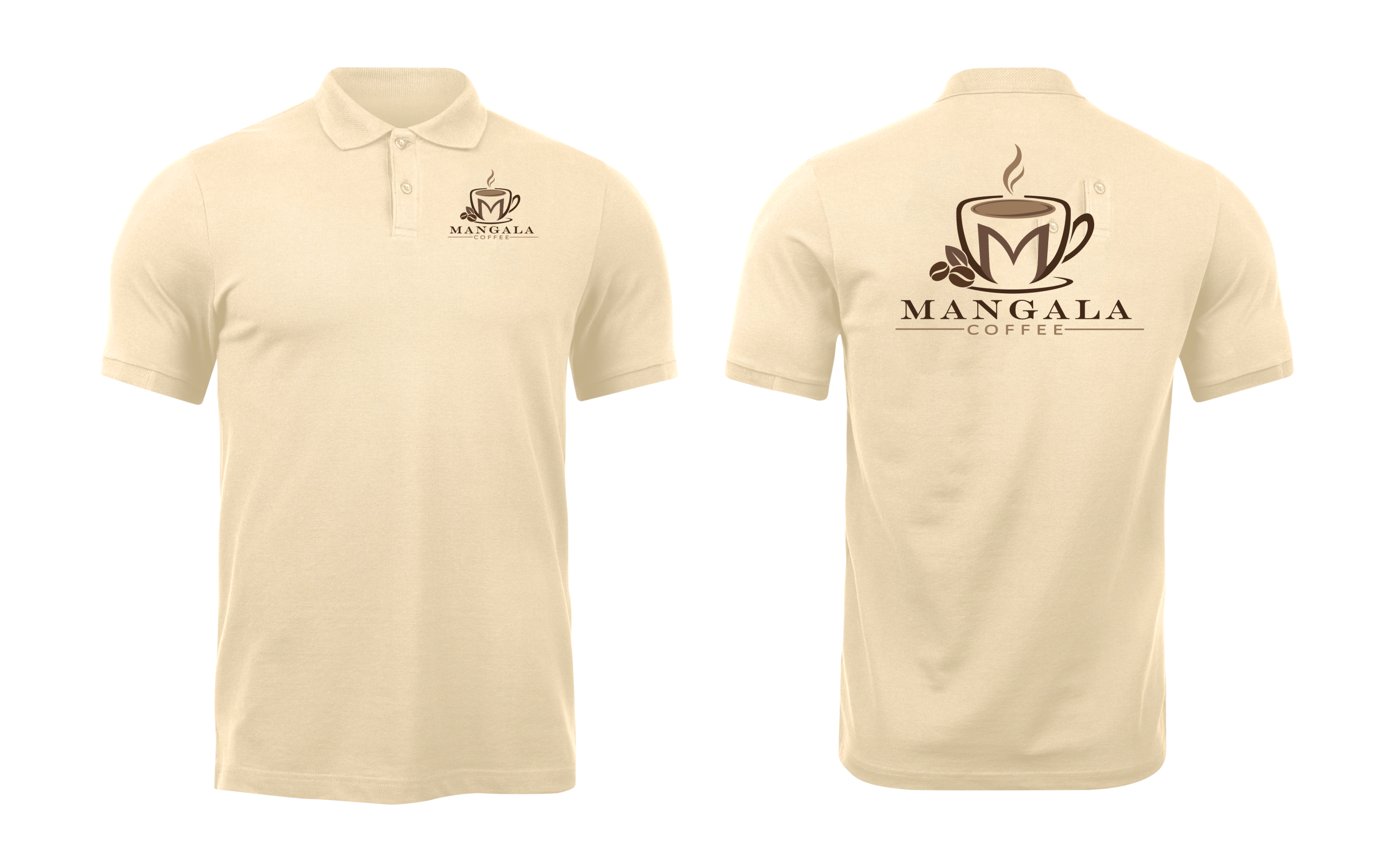 Áo thun đồng phục Polo Mangala Coffee Mẫu 2