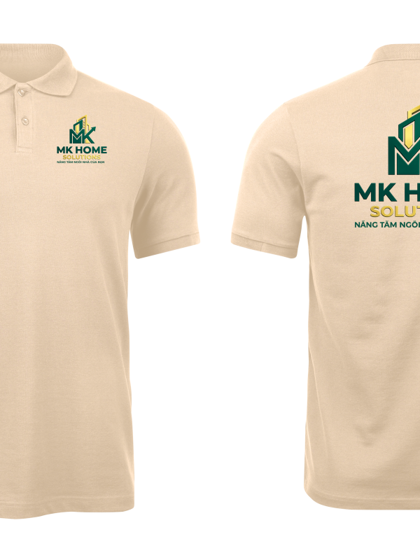 Áo thun đồng phục Polo MK home Màu Be