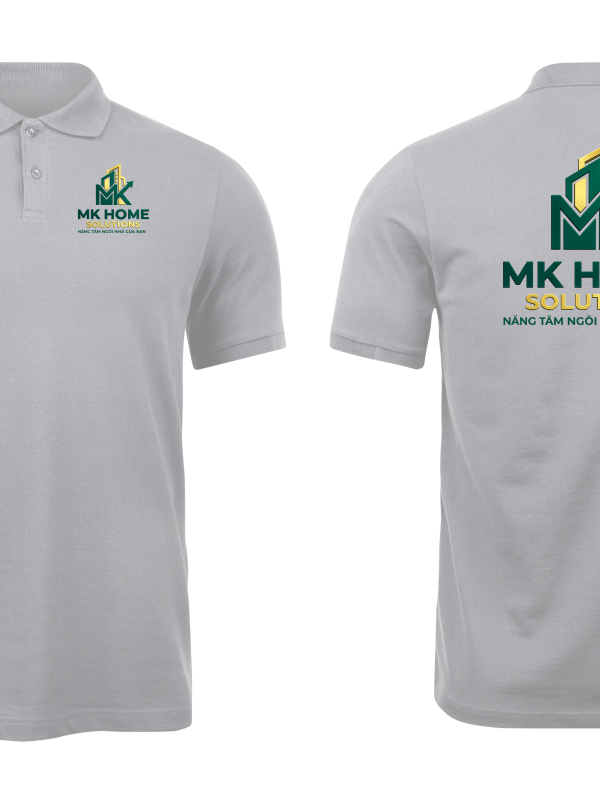 Áo thun đồng phục Polo MK Home Màu Xám Nhạt