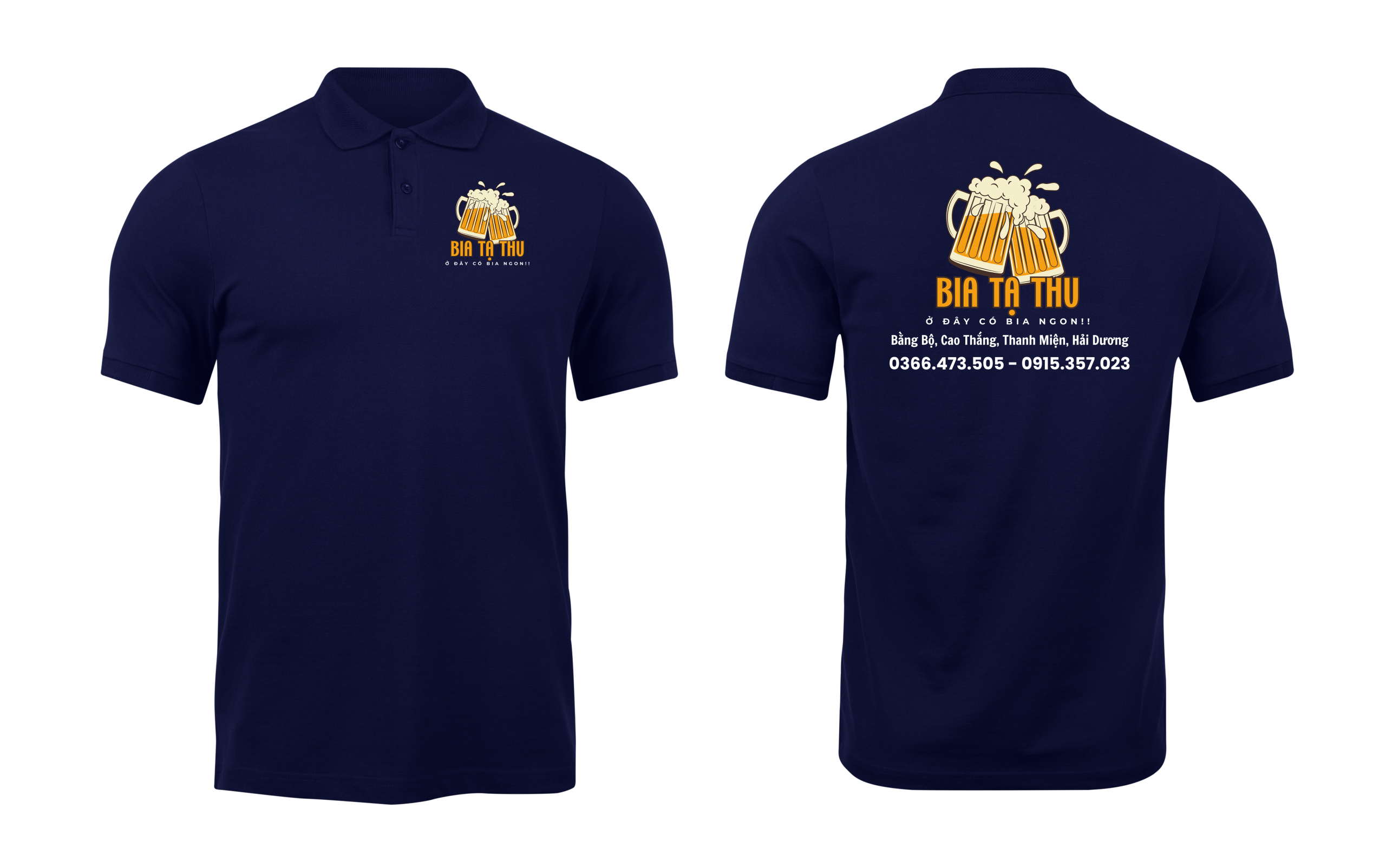 Áo thun đồng phục Polo Quán Bia Tạ Thu