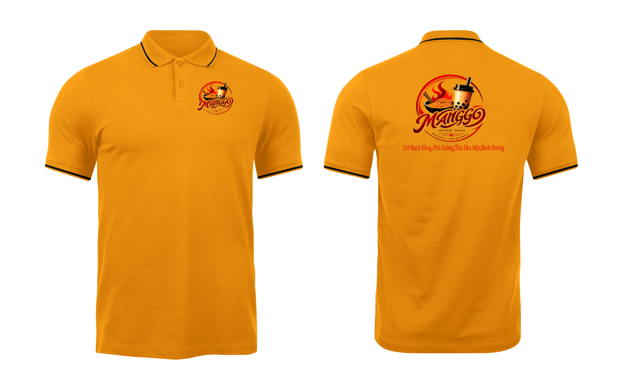 Áo thun đồng phục Polo Trà Sữa Manggo