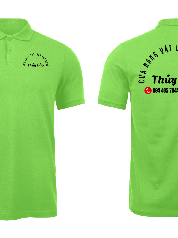 Áo thun đồng phục Polo Vật Liệu Xây Dựng Thủy Đào